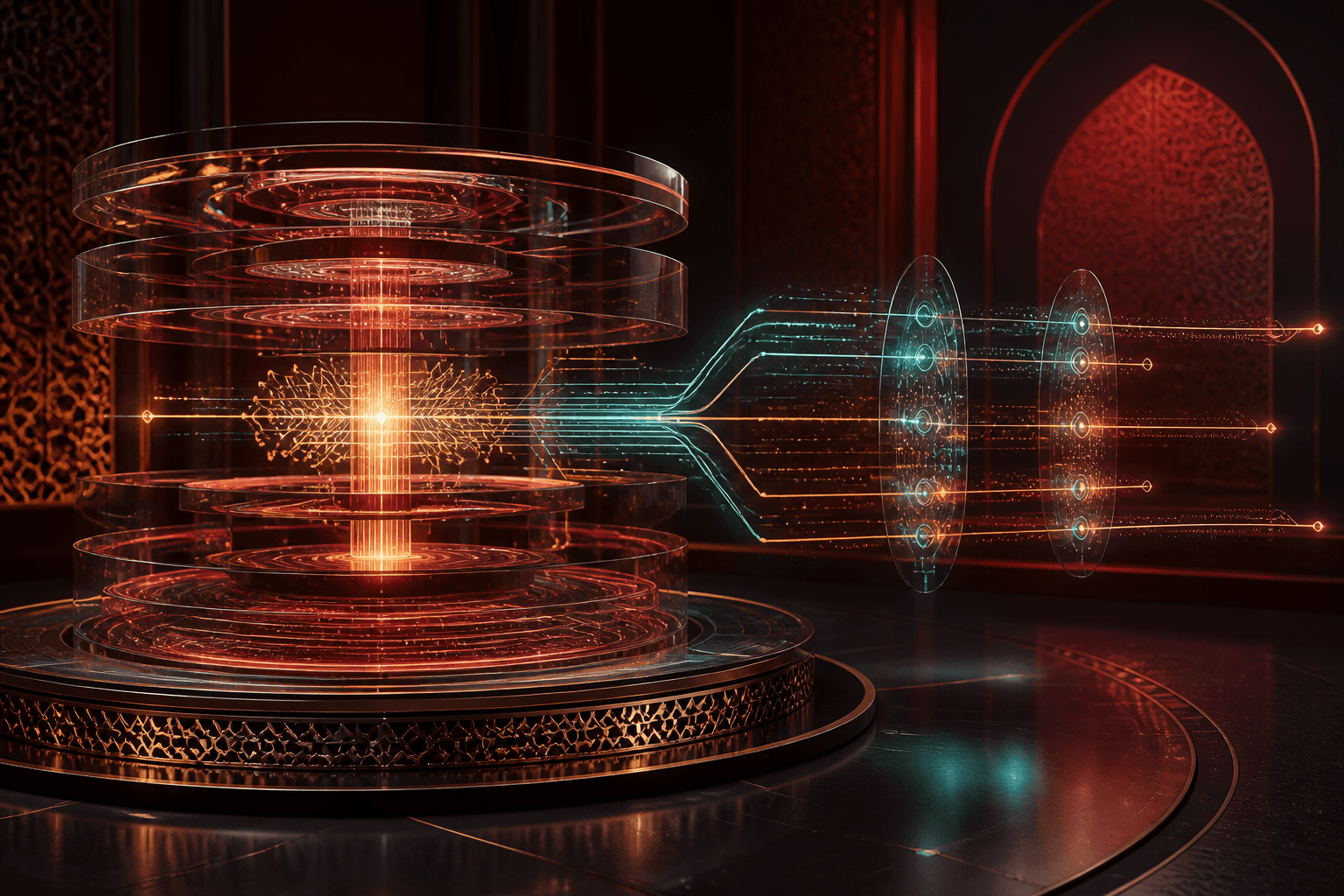 A transparent AI decision engine with visible data and verification pathways